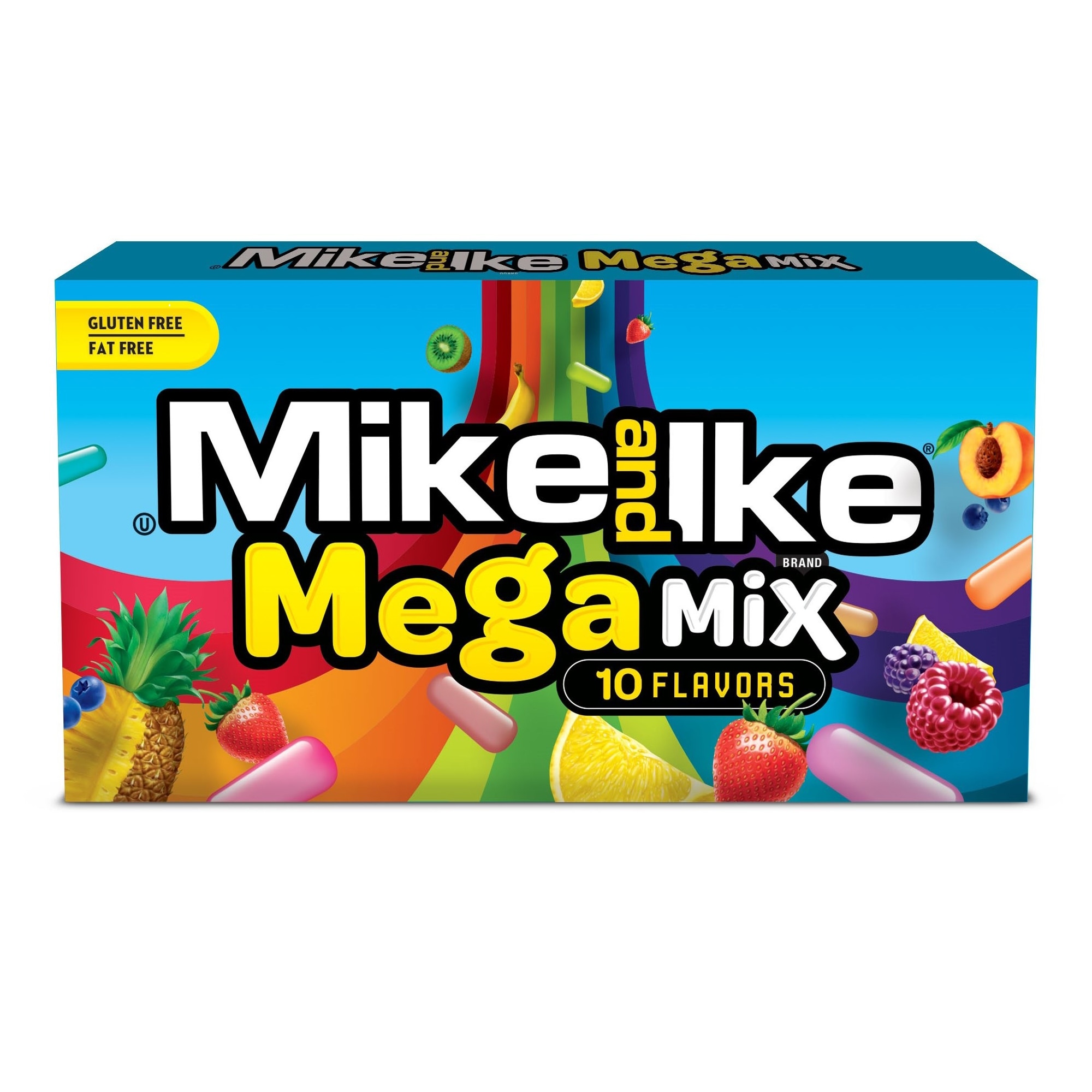 Mike Ike Mega Mix Sour Stand Up Bag, 10 Ounces, 8 per Case, Price/Case