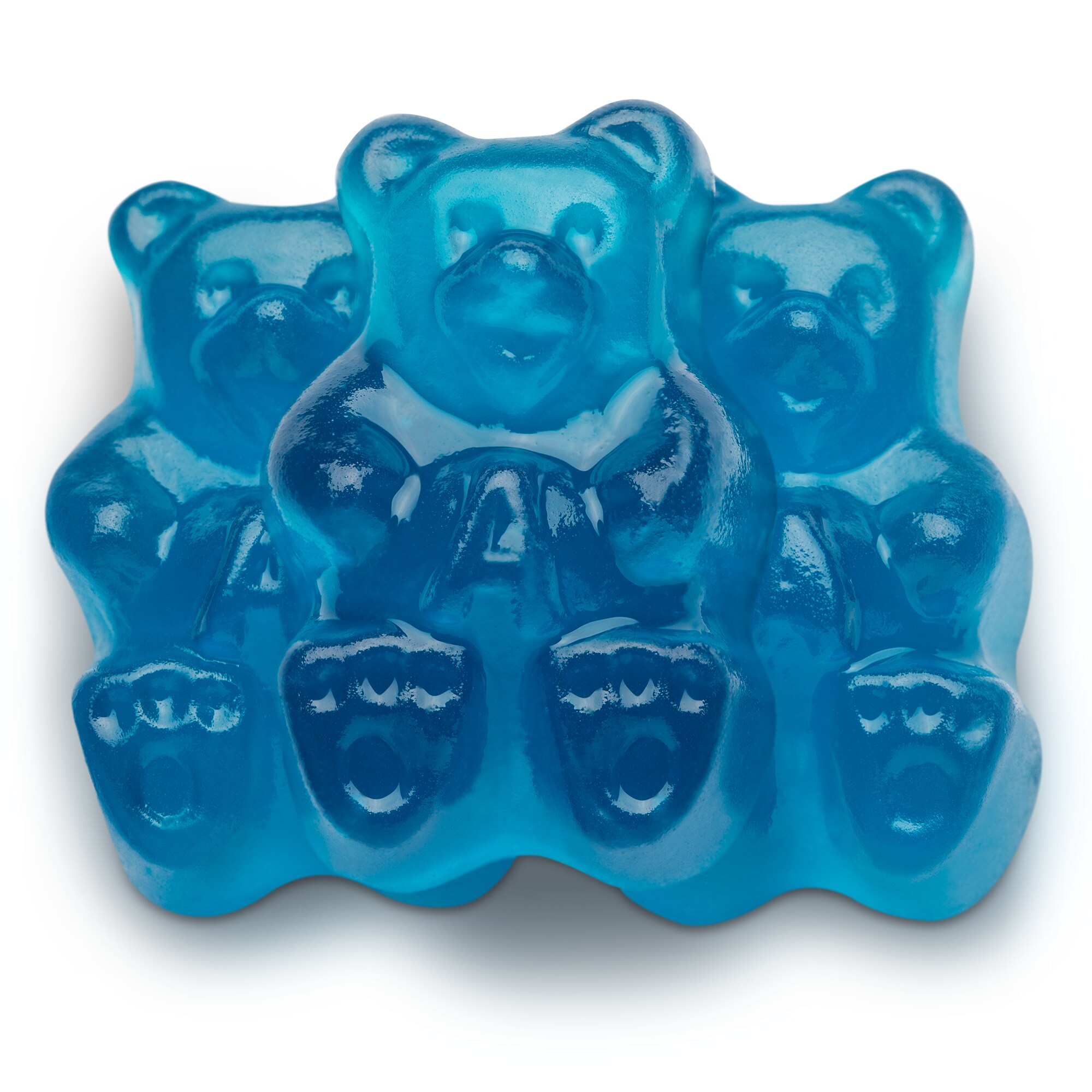 Gummi Blue Raspberry Rings, Blue Gummy Rings