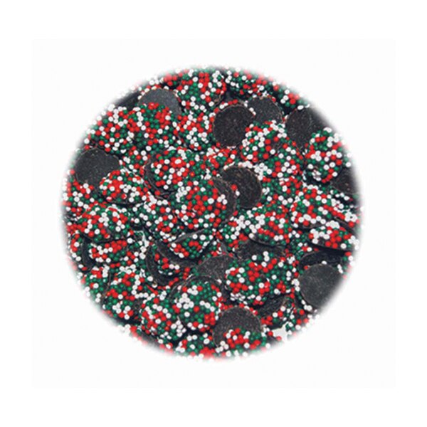 Dark Chocolate Mini Christmas Nonpareils | Albanese Confectionery