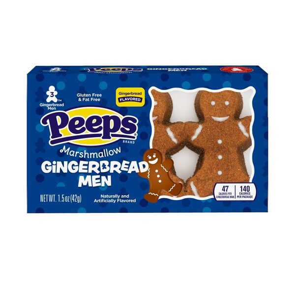 Peeps® Gingerbread Men, 3 CT | Albanese Confectionery