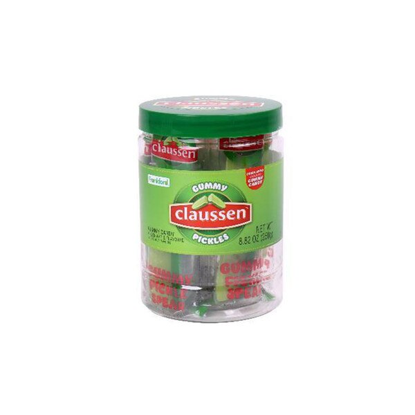 Claussen™ Gummy Pickle Spear Jar 8.82oz 4ct Albanese Confectionery
